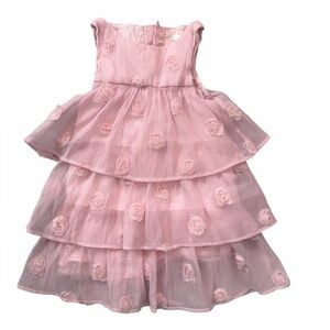 ZARA dust pink floral dress